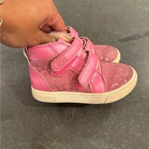 UGG Kids Glittery Pink Sneakers